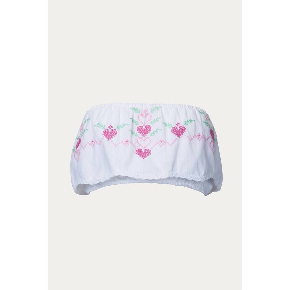 NEW MERRIT CHARLES merritt top in pink hearts